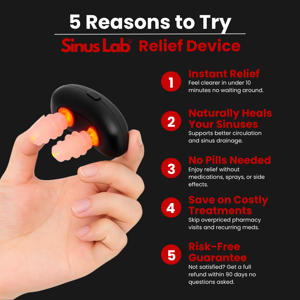 Sinus Lab® Instant Congestion & Nasal Relief Device