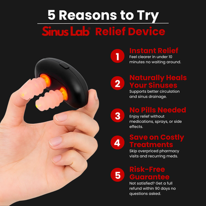 Sinus Lab® Instant Congestion & Nasal Relief Device